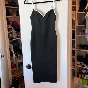 ASOS black and White Midi Tank Dress
